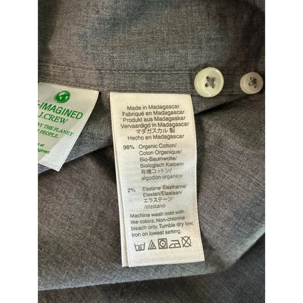 J.Crew Button Up Men's Large‎ Slim Fit Stretch NWT